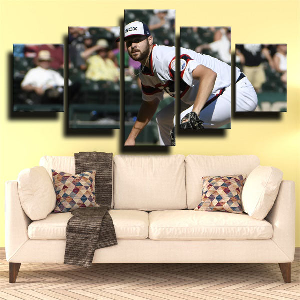 Chicago White Sox Pitcher Big Foot Lucas Giolito Canvas Wall Art