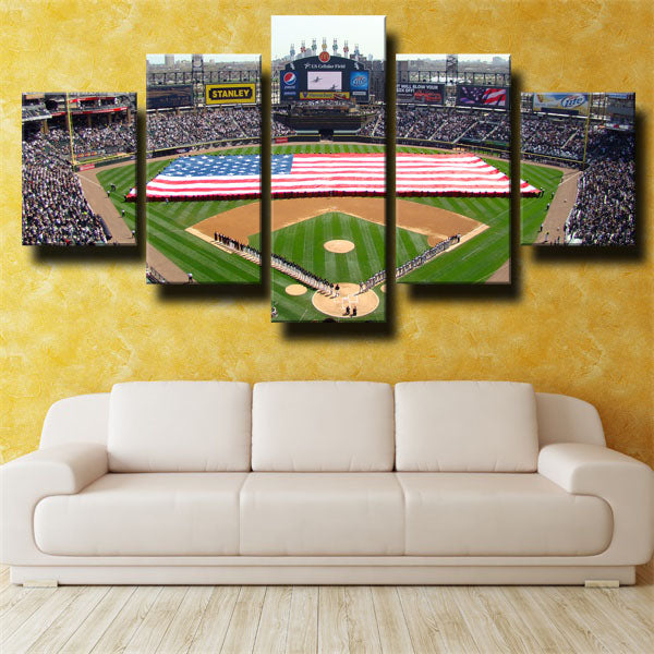 Chicago White Sox Arena Stadium Emblem Canvas Wall Art