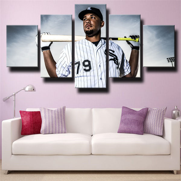 Chicago White Sox First Baseman Mal Tie José Abreu Canvas Wall Art