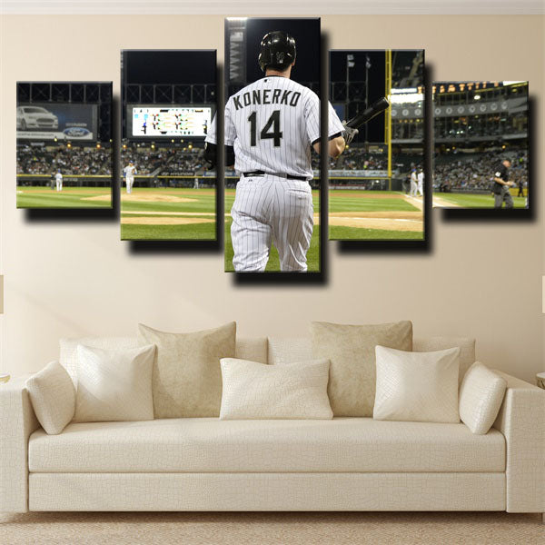Chicago White Sox First Baseman Paulie Paul Konerko Canvas Wall Art