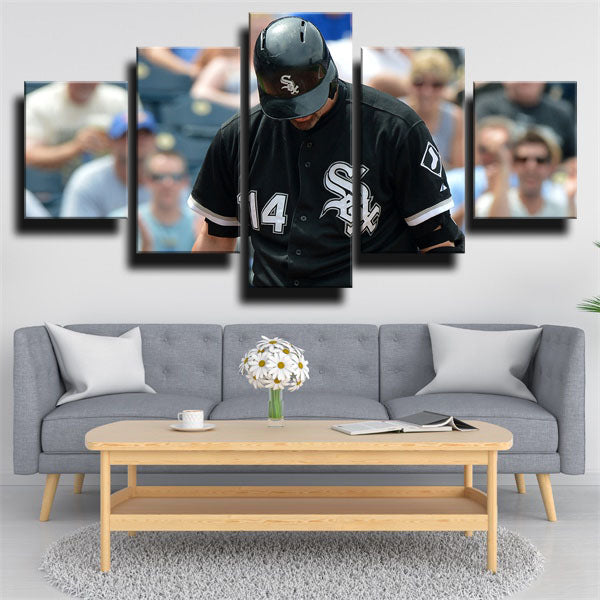 Chicago White Sox No.14 First Baseman Paulie Paul Konerko Canvas Wall Art