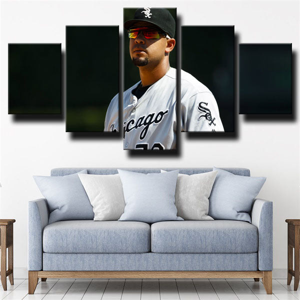 Chicago White Sox No.79 First Baseman Mal Tie José Abreu Canvas Wall Art