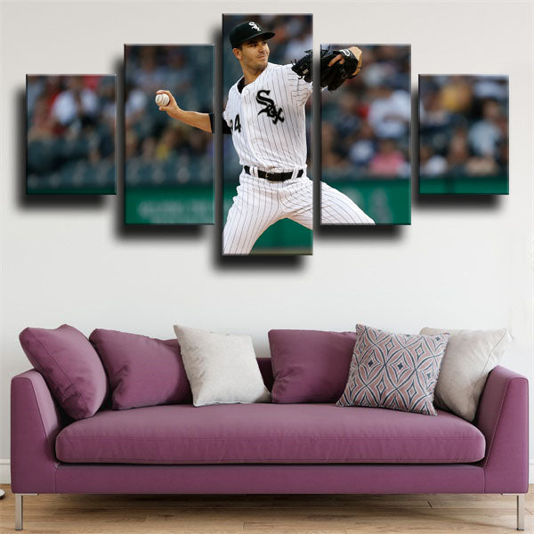 Chicago White Sox Pitcher Dylan Cease Canvas Wall Art