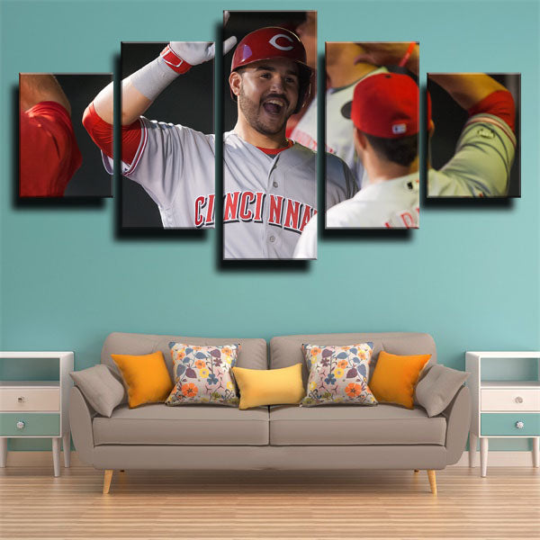 Cincinnati Reds Infielder Nicolle Eugenio Suarez Canvas Wall Art