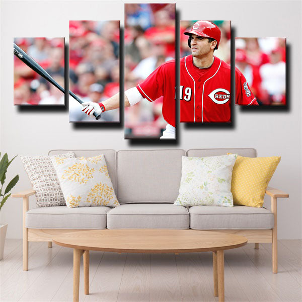 Cincinnati Reds First Baseman Tokki 2 Joey Votto Canvas Wall Art