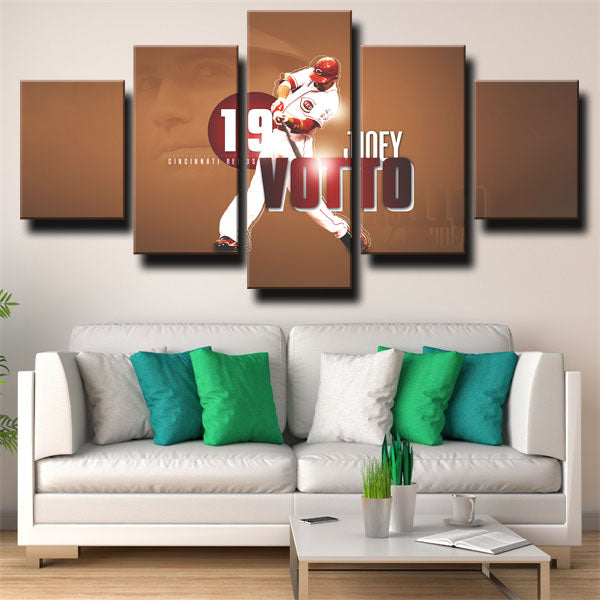 Cincinnati Reds First Baseman Vottomatic Joey Votto Canvas Wall Art