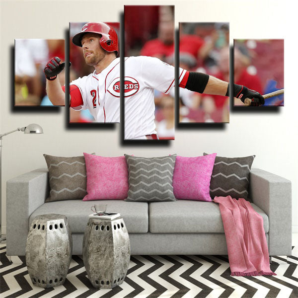 Cincinnati Reds Infielder Zack Zack Cozart Canvas Wall Art