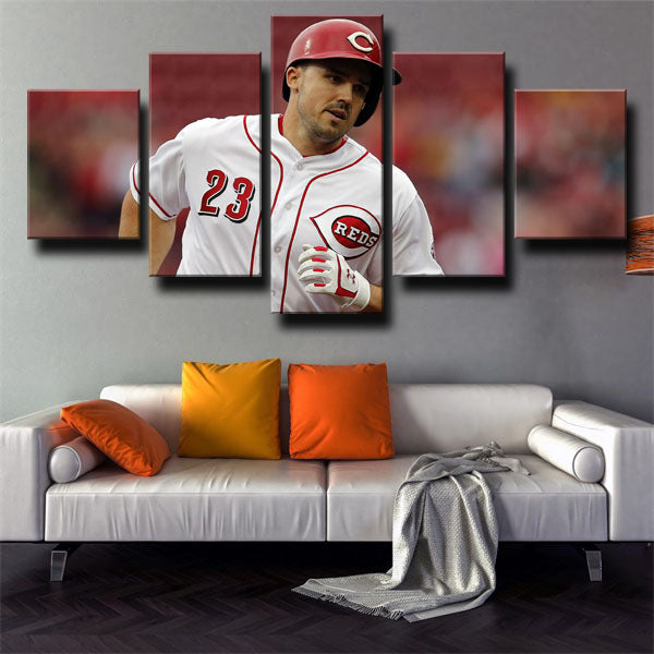 Cincinnati Reds Left Fielder Duvy Adam Duvall Canvas Wall Art