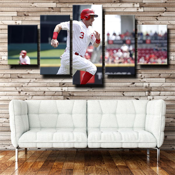 Cincinnati Reds Second Baseman Joey Scooter Gennett Player Canvas Wall Art