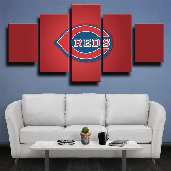 Cincinnati Reds Simple Red Emblem Canvas Wall Art Cincinnati Reds Simple Red Emblem Canvas Wall Art