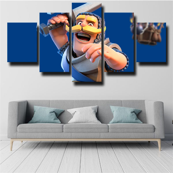Clash Royale Knight Canvas Wall Art