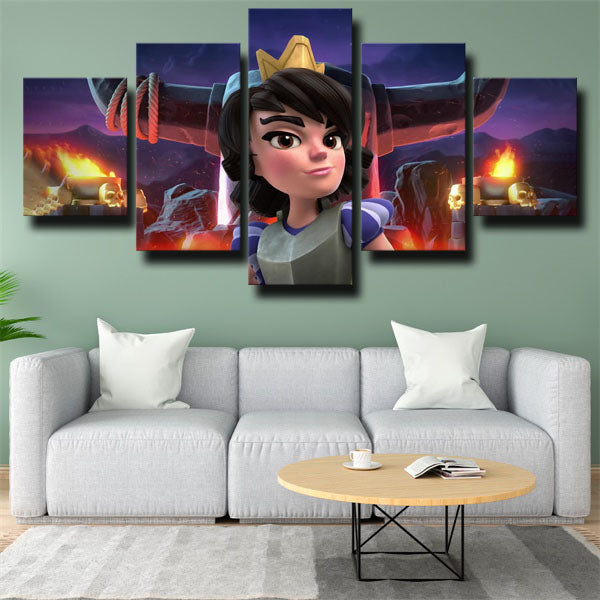 Clash Royale Princess Canvas Wall Art