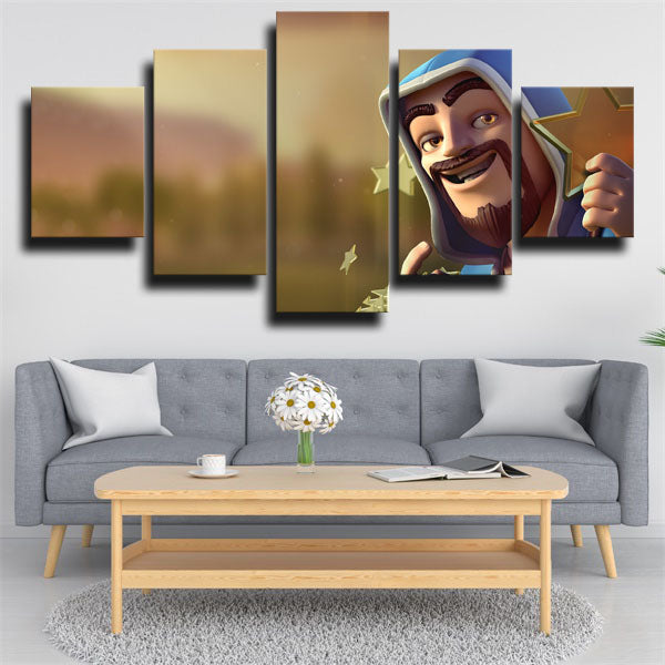 Clash Royale Wizard Mug Shot Canvas Wall Art