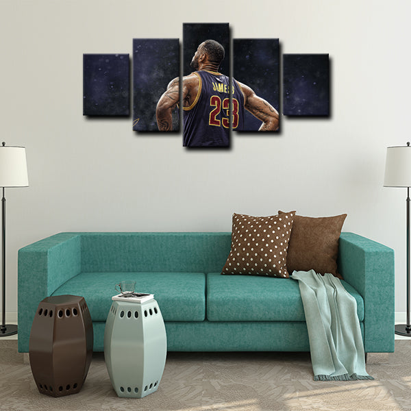 Cleveland Cavaliers Small Forward King James Canvas Wall Art