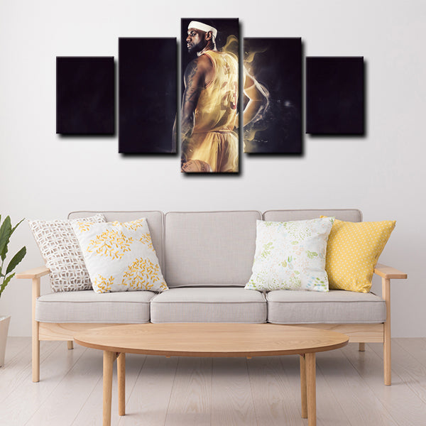 Cleveland Cavaliers Small Forward The Akron Hammer Canvas Wall Art