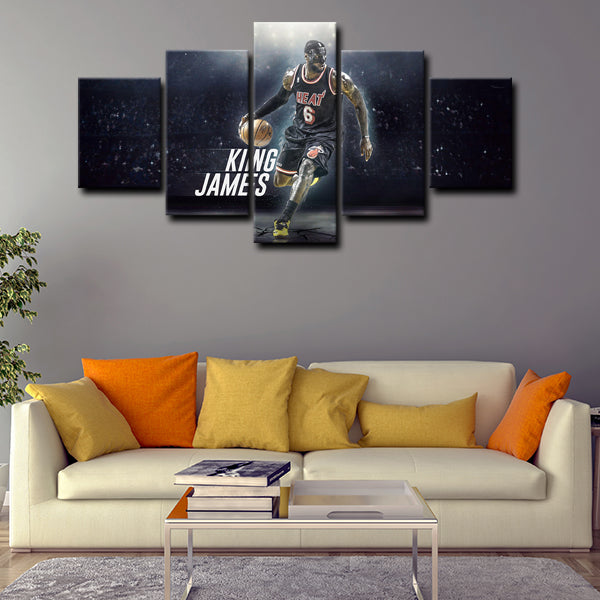 Cleveland Cavaliers Small Forward The Akron Hammer Canvas Wall Art