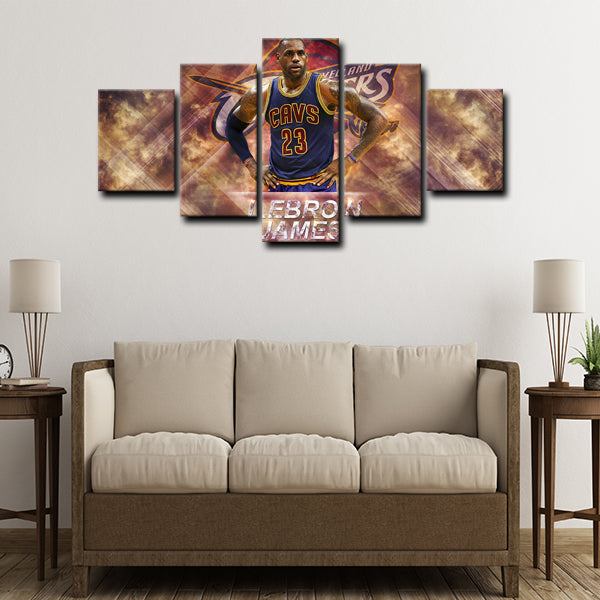 Cleveland Cavaliers Small Forward The L-Train Canvas Wall Art