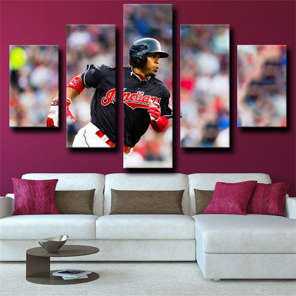 Cleveland Indians Francisco Lindor Shortstop Mr. Smile Canvas Wall Art