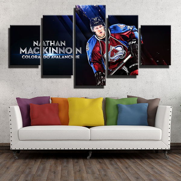 Colorado Avalanche Centre Nathan Mackinnon Cool Canvas Wall Art