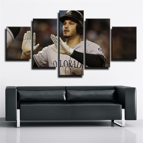 Colorado Rockies Catcher Tom Murphy Canvas Wall Art