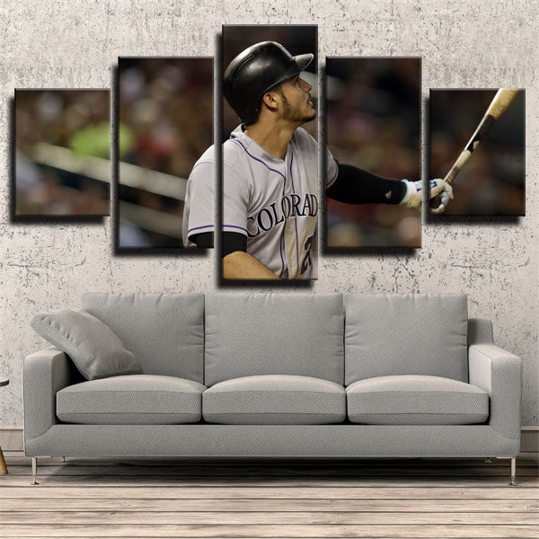 Colorado Rockies Catcher Tom Murphyr Canvas Wall Art