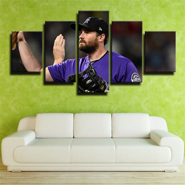 Colorado Rockies Infielder Daniel Murphy Canvas Wall Art