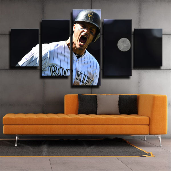 Colorado Rockies Infielder Ryan Mcmahon Canvas Wall Art
