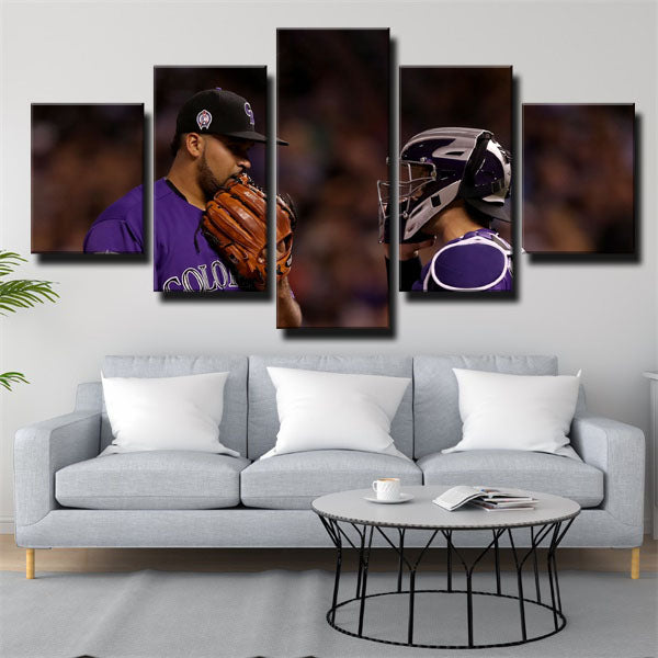 Colorado Rockies Outfielder Dez Ian M. Desmond Canvas Wall Art