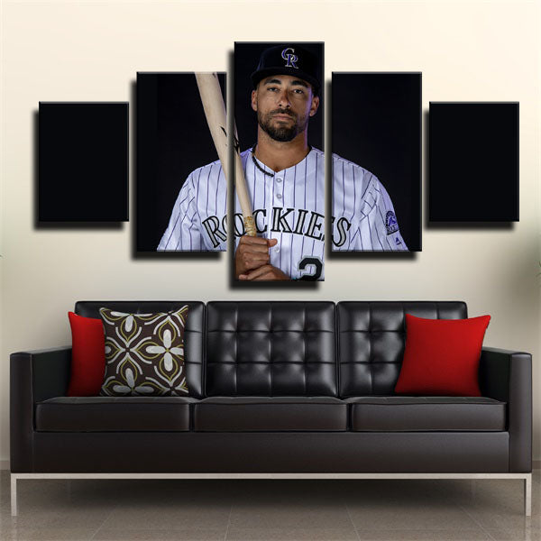 Colorado Rockies Shortstop Dez Ian M. Desmond Canvas Wall Art