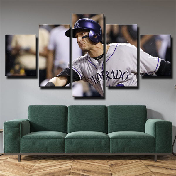 Colorado Rockies Shortstop Tulo Troy Tulowitzki Canvas Wall Art
