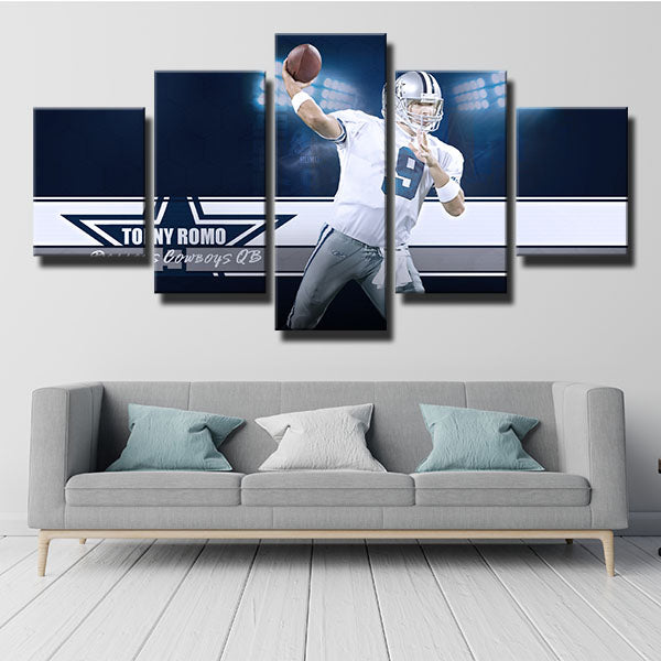Dallas Cowboys Quarterback Tony Romo Canvas Wall Art