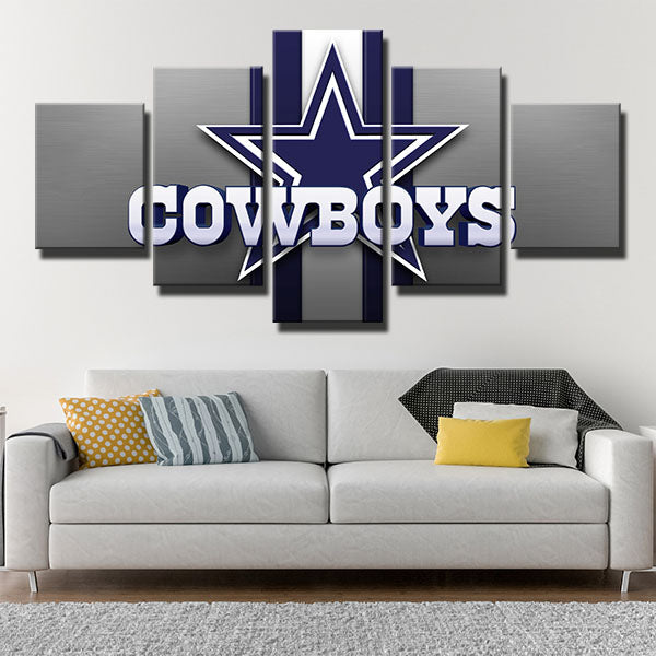 Dallas Cowboys Simple Emblem Canvas Wall Art