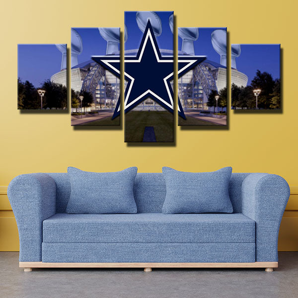 Dallas Cowboys Venue Emblem Canvas Wall Art