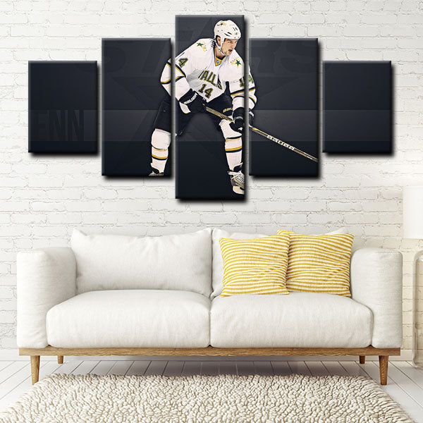 Dallas Stars Forward Benguin Jamie Benn Canvas Wall Art