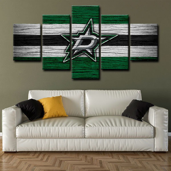 Dallas Stars Logo Canvas Wall Art