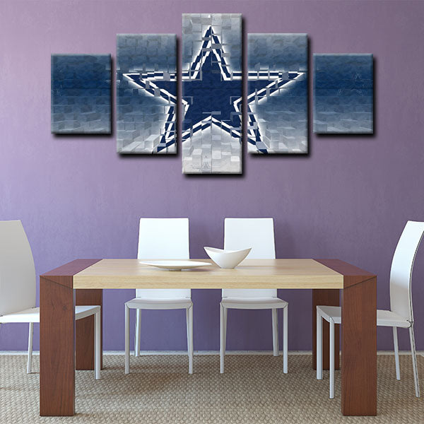 Dallas Stars Logo Canvas Wall Art