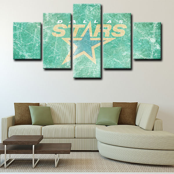 Dallas Stars Symbol Canvas Wall Art