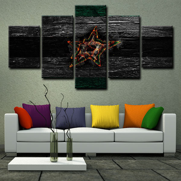 Dallas Stars Symbol Canvas Wall Art