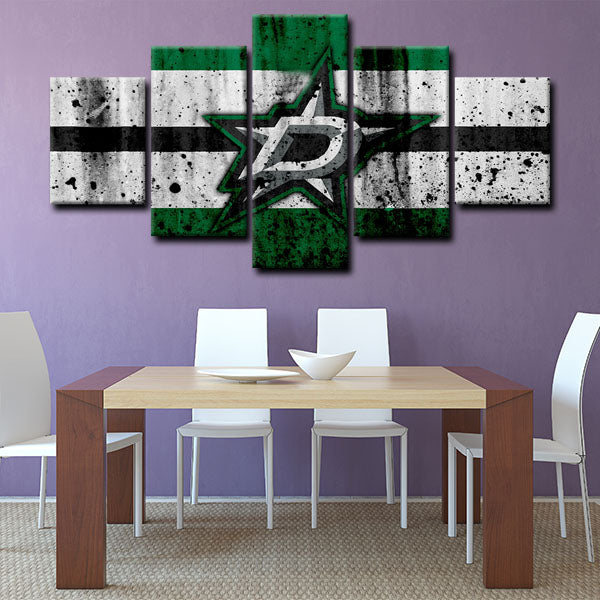 Dallas Stars Symbol Canvas Wall Art