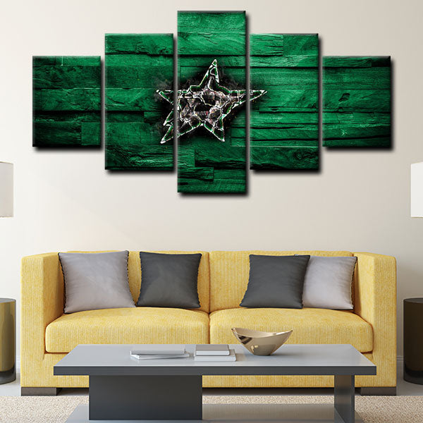 Dallas Stars Team Canvas Wall Art