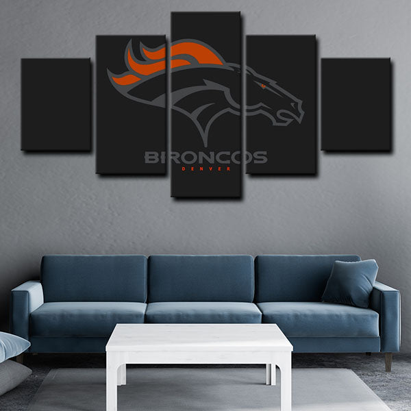 Denver Broncos Team Canvas Wall Art