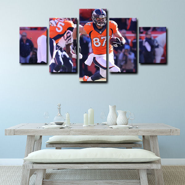 Denver Broncos Wide Receiver Eric Decker Canvas Wall Art
