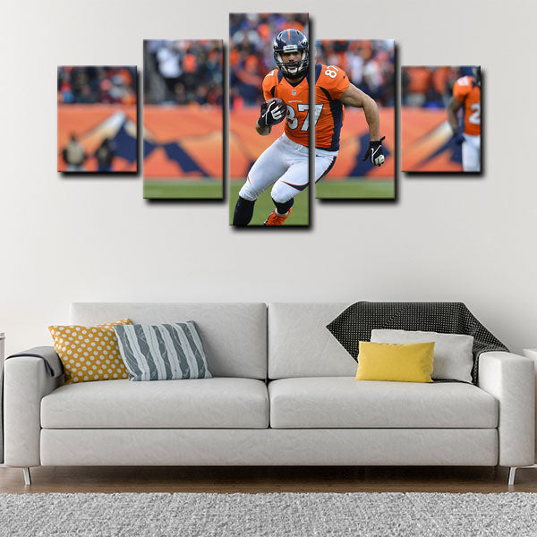 Denver Broncos Wide Receiver Eric Decker Canvas Wall Art