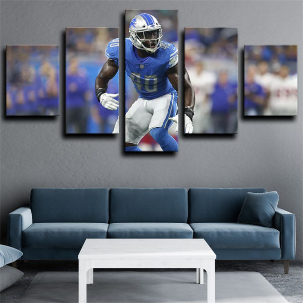 Detroit Lions Linebacker Jarrad Davis Davis Canvas Wall Art