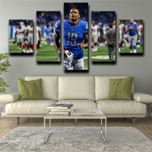 Detroit Lions Wide Receiver Kenny Golladay Babytron Canvas Wall Art