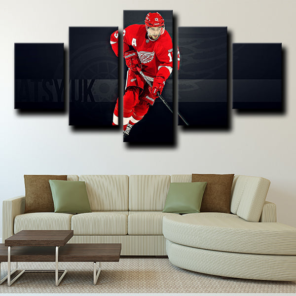 Detroit Red Wings Centre Pasha Pavel Datsyuk Canvas Wall Art