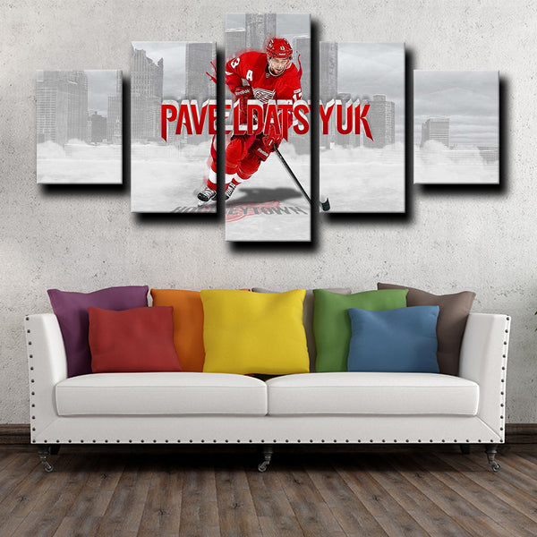 Detroit Red Wings Centre Pasha Pavel Datsyuk Canvas Wall Art