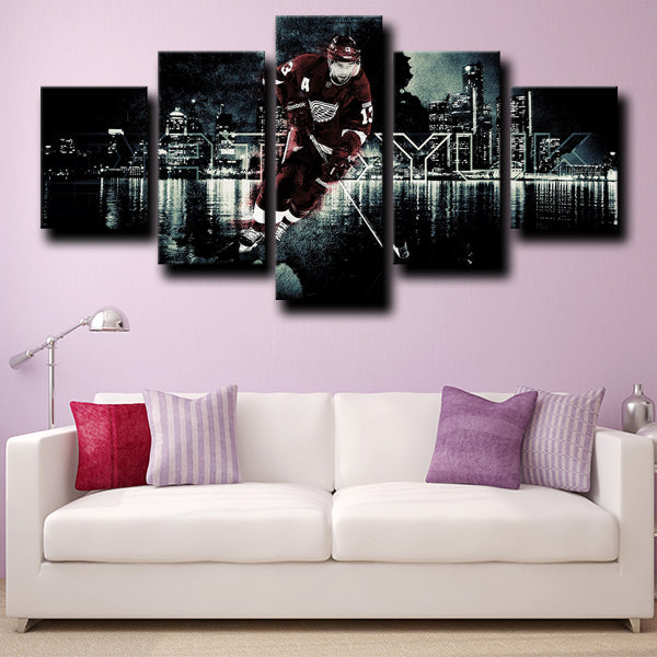 Detroit Red Wings Centre Pasha Pavel Datsyuk Dark Canvas Wall Art Detroit Red Wings Centre Pasha Pavel Datsyuk Dark Canvas Wall Art