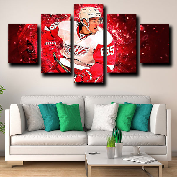 Detroit Red Wings Defense Dk Danny Dekeyser Canvas Wall Art