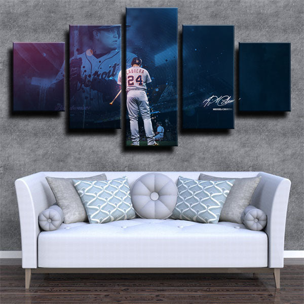 Detroit Tigers First Baseman Miguel Cabrera Miggy Canvas Wall Art
